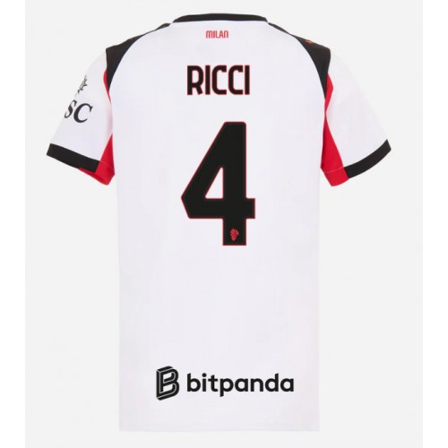 AC Milan Samuele Ricci #4 Replika Bortatröja Damer 2025-26 Kortärmad